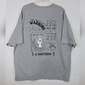 Incubus Gray Graphic Concert Band T-Shirt sz 3XL